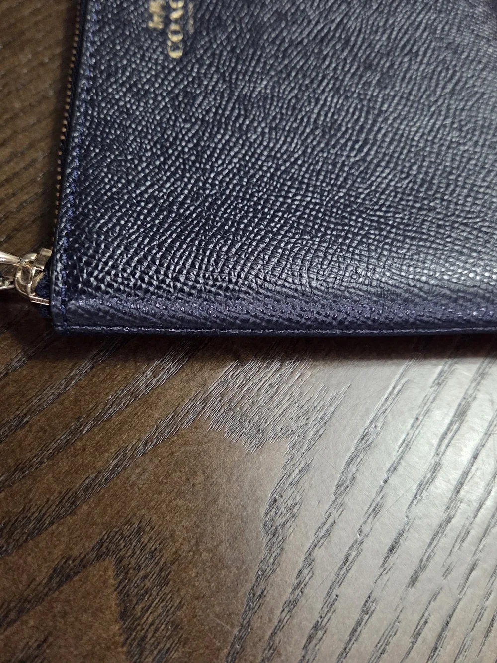 Coach compact leather